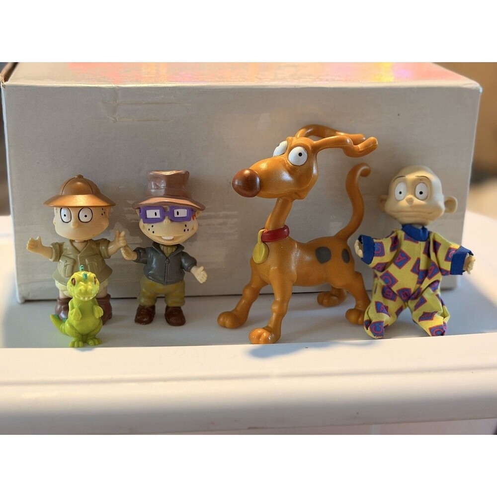 Vintage 1998 Viacom Lot Of 5 Rugrats 90s Nostalgia Nickelodeon Tv Shows Figures